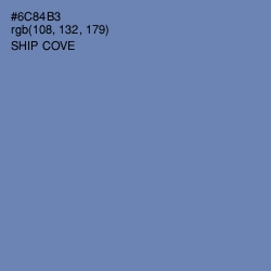 #6C84B3 - Ship Cove Color Image